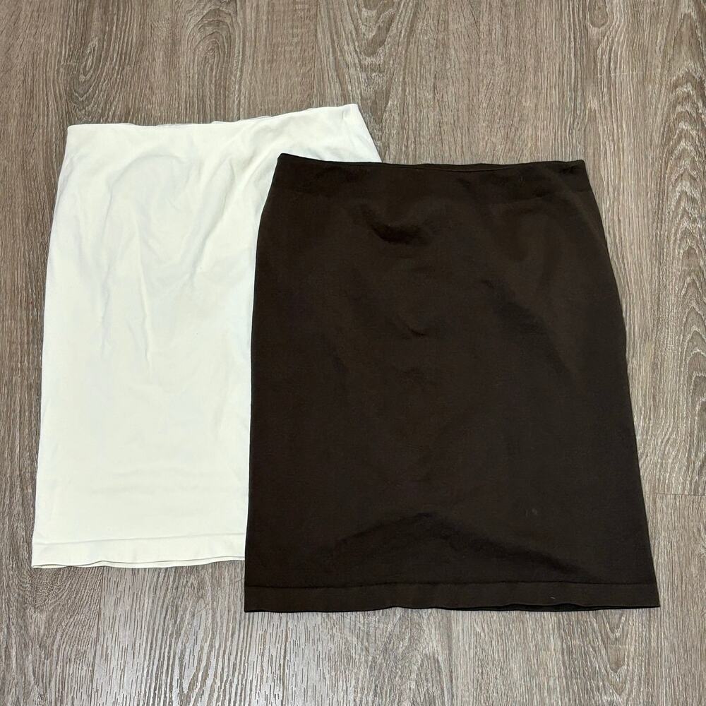 Free People Intimately FP Seamless Tube Top Set Brown White M/L
